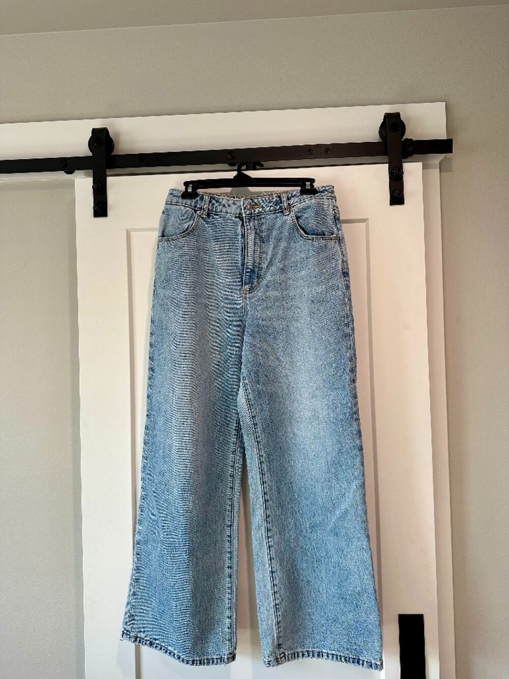 Rolla's High Rise Wide Leg Jeans Size 31 Light Wash Denim